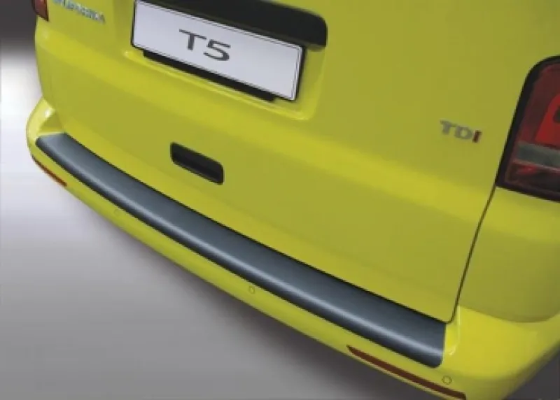 Ladekantenschutz ABS Kunststoff schwarz matt passend für VW T5 6/2012-8/2015 lackierte Stoßstange