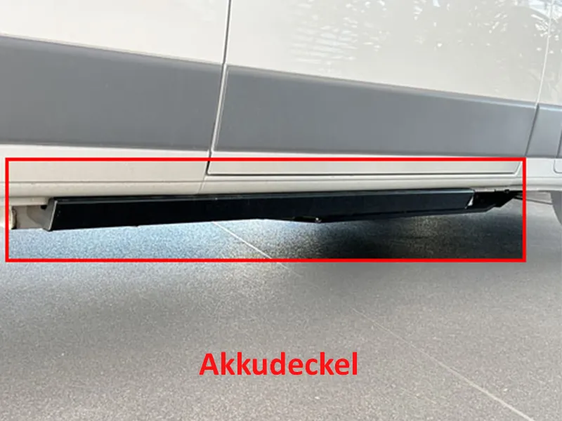 Trittbretter Alu/ABS silber passend für Fiat E-Ducato 2022 - 2024 (L2)
