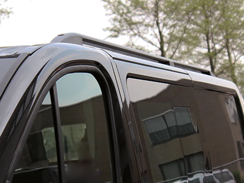 Dachreling Set Alu schwarz matt passend für Opel Vivaro B 2014 - 2019 (L2)