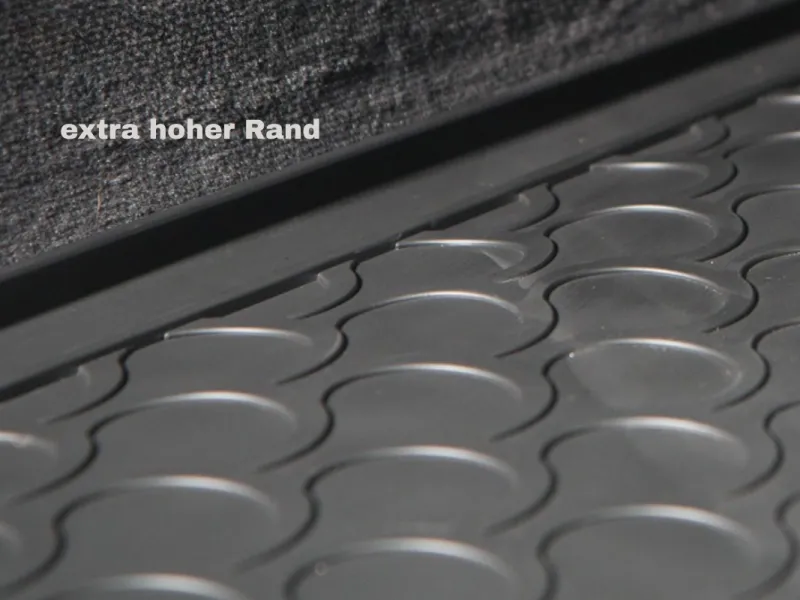 Extra hoher Rand der GLEDRING® Kofferraumwanne passend für Audi Q5 (8R)