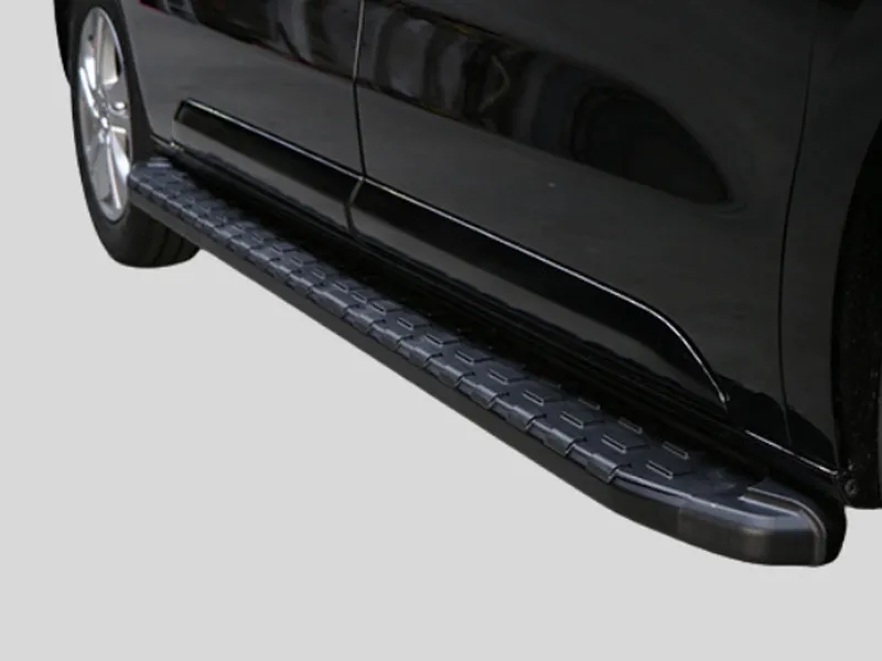Trittbretter Alu/ABS schwarz passend für Ford E-Transit ab 2022 (L4) Grip