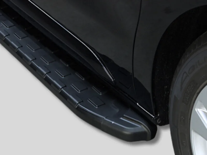 Trittbretter Alu/ABS schwarz passend für Ford E-Transit ab 2022 (L4) Grip