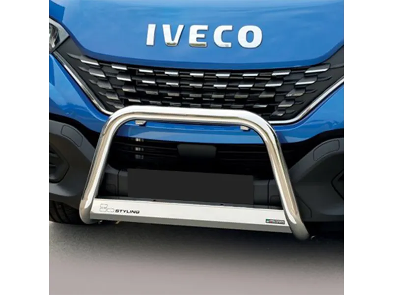 Frontbügel mit Querplatte Edelstahl Ø 63mm passend für Iveco Daily 2019 - 2024
