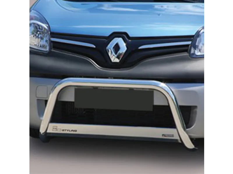Frontbügel mit Querplatte Edelstahl Ø 63mm passend für Renault Kangoo 2014 bis 2021