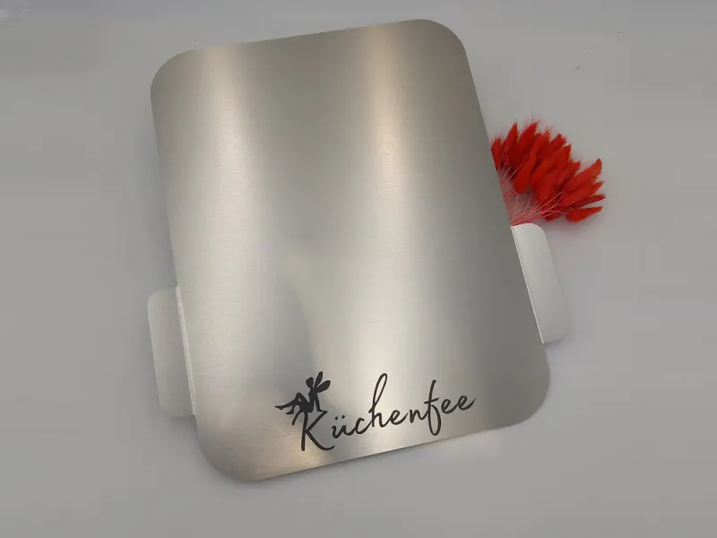 Gleitbrett für KitchenAid® mit Griffen gebürsteter Edelstahllook KÜCHENFEE