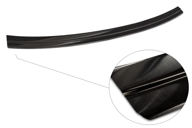 GRAPHIT Edelstahl Ladekantenschutz passend für Audi Q5 Sportback + S-Line ab 3/2021