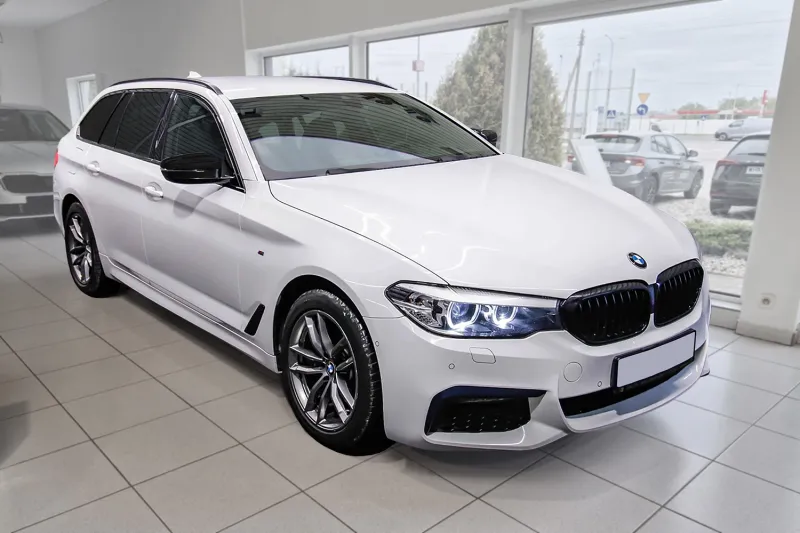 BLACK Ladekantenschutz Edelstahl schwarz passend für BMW 5er Touring (G31) ab FL 2020 - 2024 M-Paket