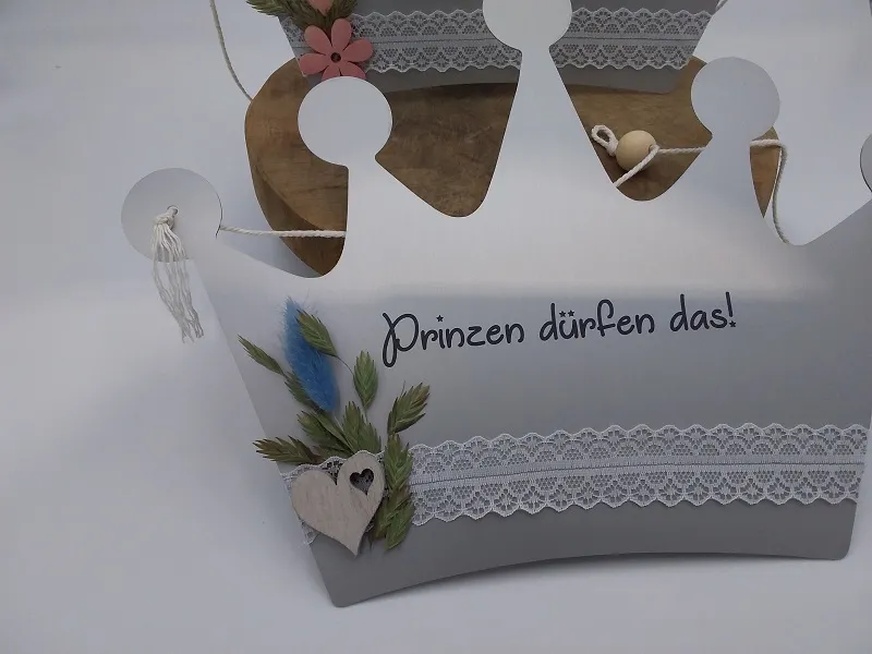 Kinderschild Krönchen | Prinzen dürfen das | Türschild | Wandschild