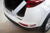 Ladekantenschutz Edelstahl mit Abkantung passend für Kia Sportage IV ab 2016 - 08/2018