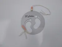 Baby Willkommens-Schild | Geburtsgeschenk | Personalisiert | Hallo Babygirl