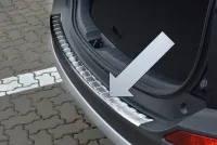 CLASSIC Edelstahl Ladekantenschutz mit Abkantung passend für Toyota RAV4 ab 2013 (neues Design)