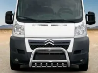 Frontbügel mit Unterfahrschutz Edelstahl Ø 70 mm passend für Citroën Jumper 2006 - 2020
