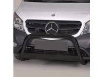 Frontbügel mit Querplatte Edelstahl schwarz Ø 63mm passend für Mercedes eCitan ab 2022