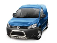 Frontbügel mit Unterfahrschutzplatte Edelstahl Ø 70 mm passend für VW Caddy 2010 - 2021