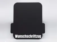 Gleitbrett für KitchenAid® mit Griffen Alu schwarz matt robust PERSONALISIERT