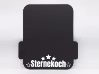 Gleitbrett für KitchenAid® mit Griffen Alu schwarz matt robust STERNEKOCH