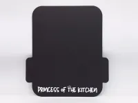 Gleitbrett für Thermomix® TM5, TM6, TM7 mit Griffen Alu schwarz robust PRINCESS OF THE KITCHEN