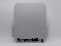 Gleitbrett für Thermomix® TM5, TM6, TM7 mit Griffen Alu silber robust PERSONALISIERBAR