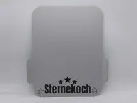 Gleitbrett für Thermomix® TM5, TM6, TM7 mit Griffen Alu silber robust STERNEKOCH