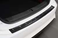 GRAPHIT Edelstahl Ladekantenschutz mit Gravur passend für MG5 EV Electric ab 03/2022
