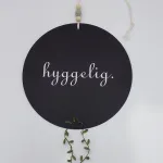 Ideenreich Design Deko Board Alu schwarz |hyggelig|