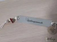 Kleine Spruchtafel | Botschaft | Anhänger LIEBLINGSMENSCH