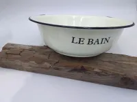 Metallschüssel emailliert im Retro-Look Le Bain