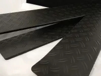 Trittschutzblech-Set (4tlg.) Alu Riffel schwarz passend für VW T5/T6/T6.1 ab 2003